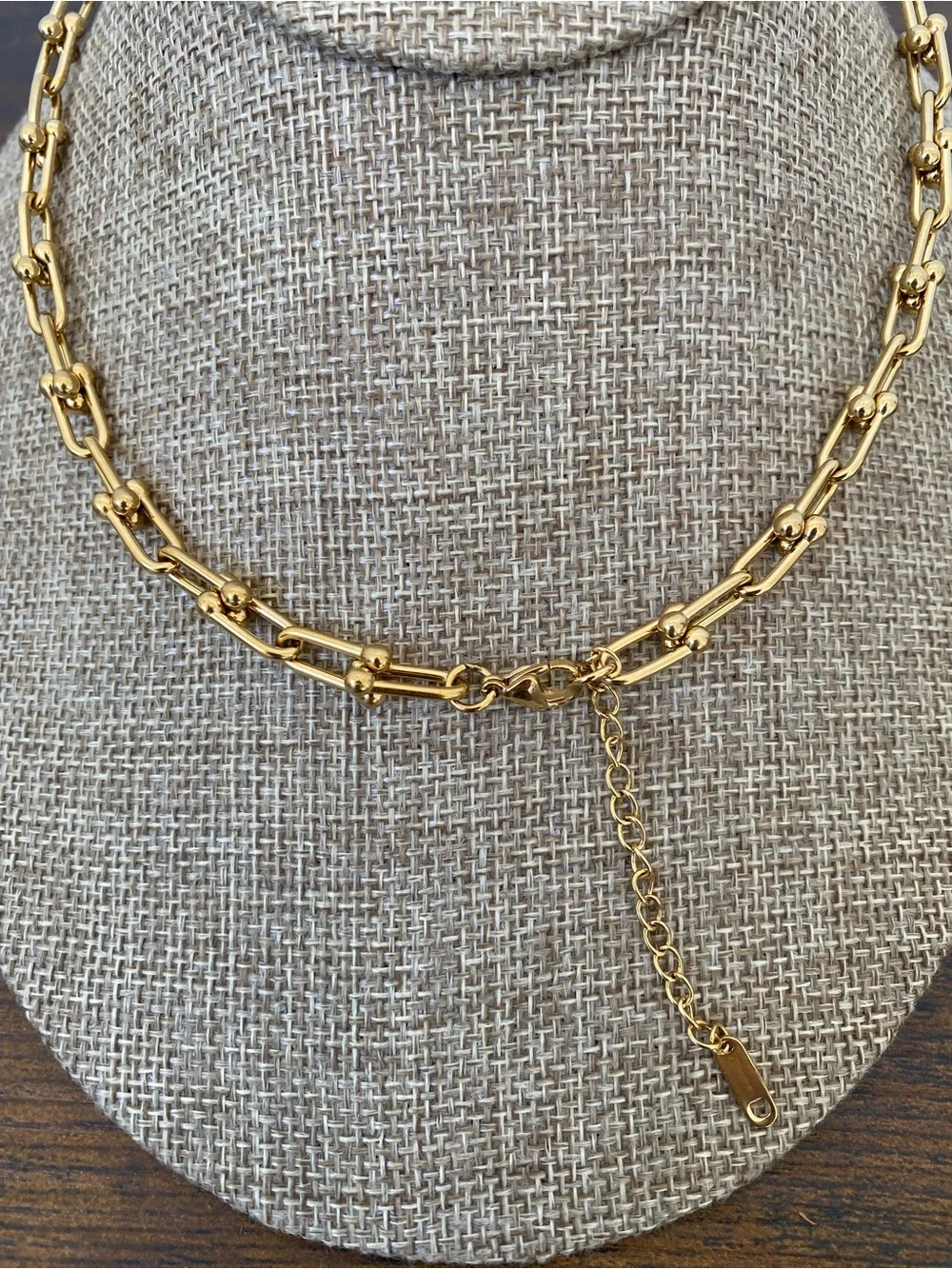 Gold Plated Hardware Necklace - Picture 3 of 8